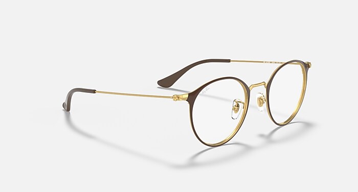 RB6378 OPTICS Eyeglasses with Brown On Gold Frame - RB6378F | Ray