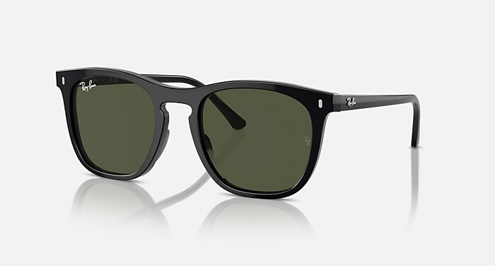 Ray-Ban サングラス RB2210 901/31 RB2210 Sunglasses in Black and Green (53-21) - RB2210 | Ray-Ban® US