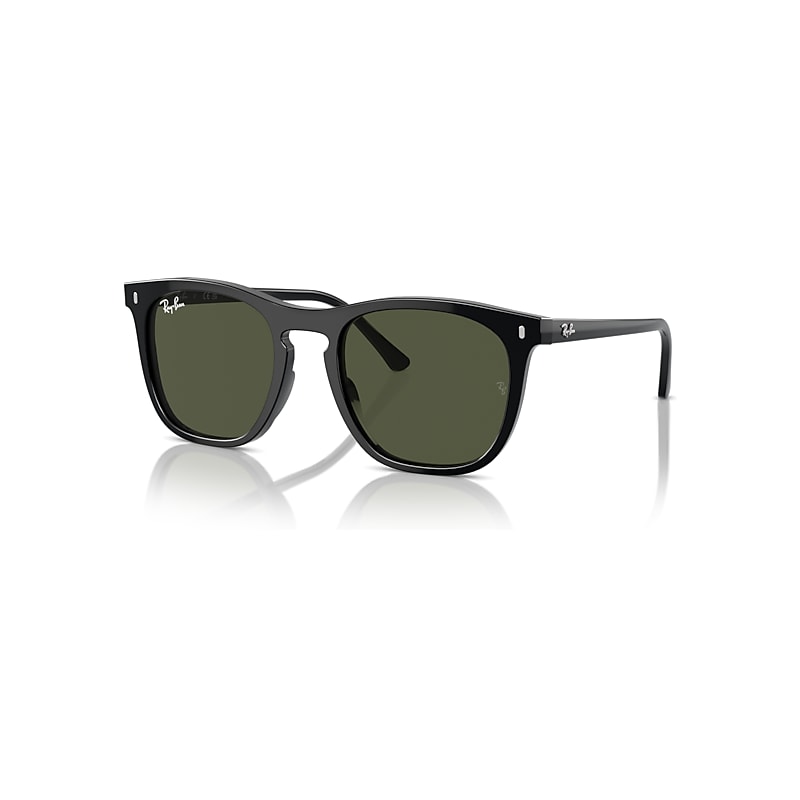 Ray-Ban Unisex Sunglass RB2210 - Frame color: Black, Lens color: Green - Image 6