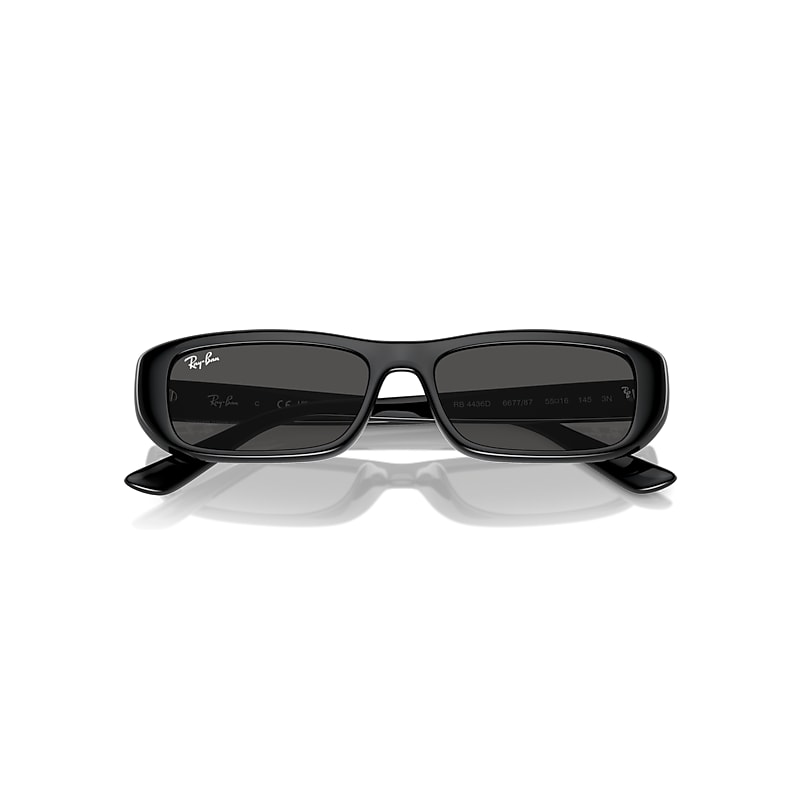 RB4436D BIO-BASED Sunglasses in Black and Dark Grey (55-16