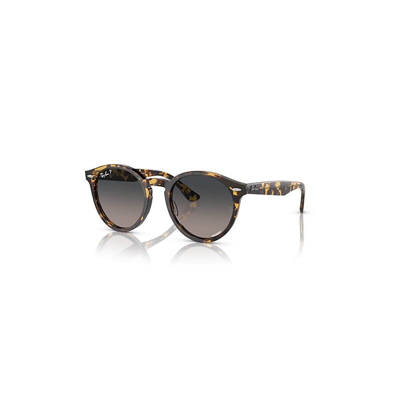Ray-Ban Sunglasses Larry Polarized+ Lenses - Yellow Havana Frame Blue Lenses Polarized 49-21, RB7680S - Image 1