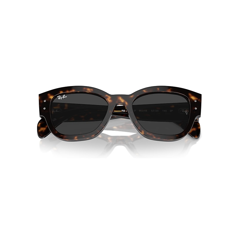 Ray-Ban Jorge Sunglasses Havana Frame Black Lenses Polarized 52-20