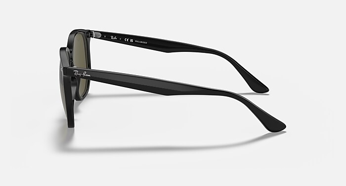 Ray-Ban サングラス RB4306 ブラック ブルーグラデーション RB4306 Polarized Sunglasses in Black and G-15 Green Polarized (54