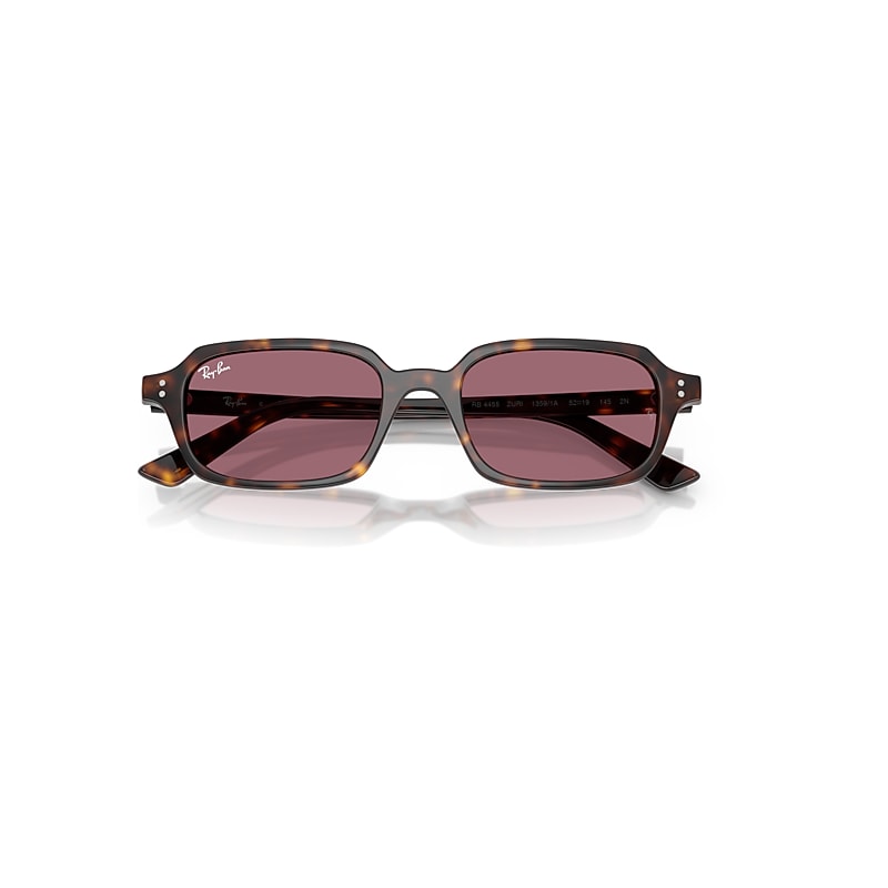 Ray-Ban Zuri Bio-based Limited Sunglasses Havana Frame Violet Lenses 52-19