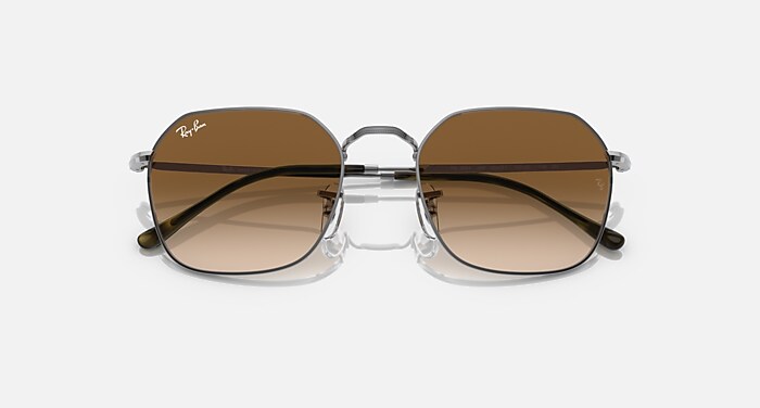 Ray-Ban ORB3694 サングラス ガンメタル　ウィメンズ JIM Sunglasses in Gunmetal and Brown - RB3694 | Ray-Ban® US