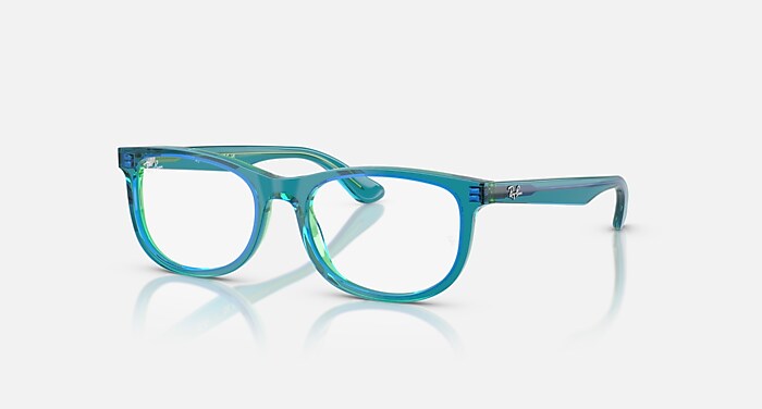 RB1555 OPTICS KIDS Eyeglasses with Transparent Violet & Light Blue