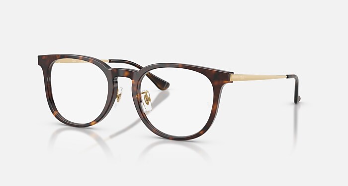 RB7266D OPTICS Eyeglasses with Havana and Clear (49-20) - RB7266D