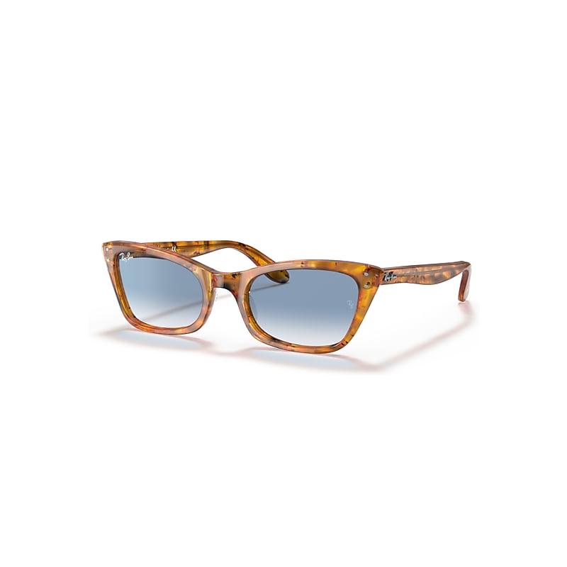 Ray-Ban Lady Burbank Gafas De Sol Carey Montura Transparente Lentes 52-20