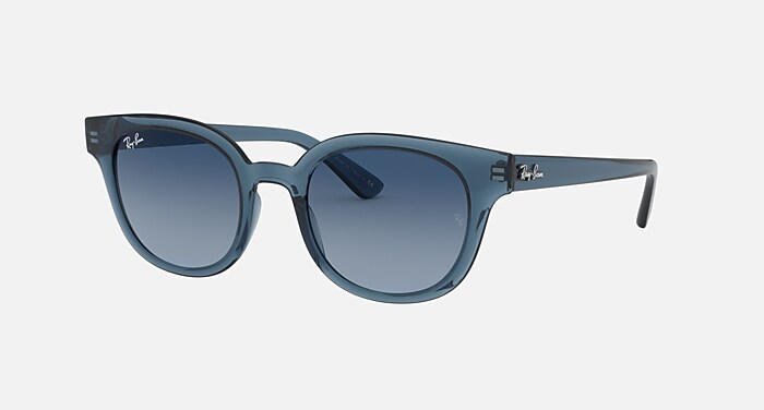 RB4324 Sunglasses in Transparent Dark Blue and Azure/Blue Gradient
