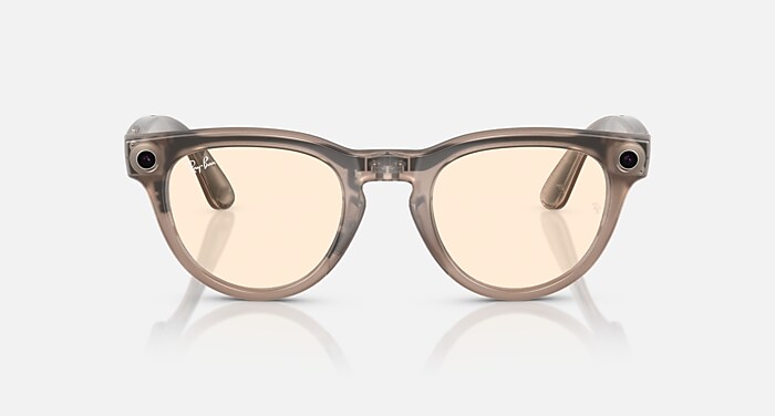 RAY-BAN META HEADLINER - GEN 1 AI Glasses in Warm Stone and Clear