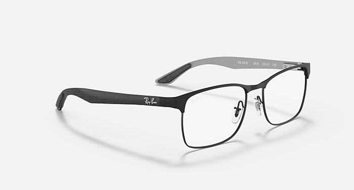 RB8416 OPTICS Polarized Eyeglasses with Black On Gunmetal and