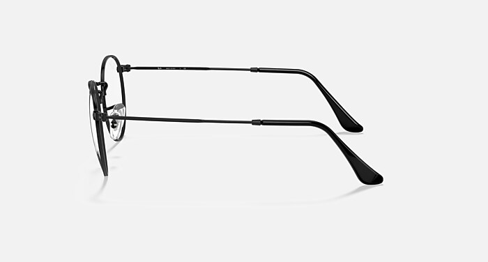 ROUND METAL OPTICS メガネ ブラック と クリア (50-21) - RB3447V