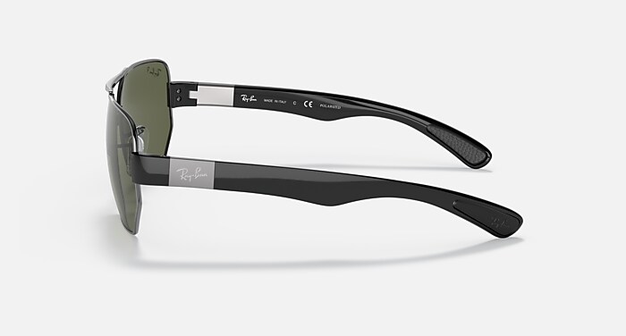 RB3672 Polarized Sunglasses in Gunmetal and G-15 Green Polarized