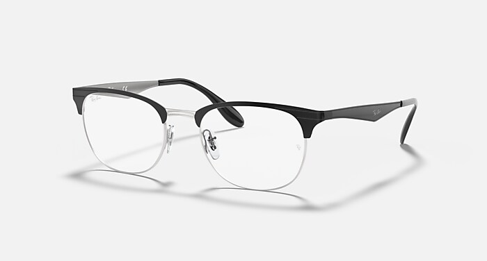 RB6346 OPTICS Eyeglasses with Black On Silver Frame - RB6346 | Ray 