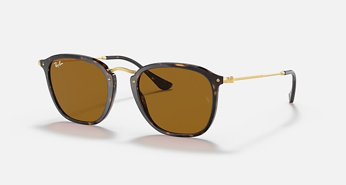 RB2448N Sunglasses in Tortoise and B-15 Brown (53-21) - RB2448NF