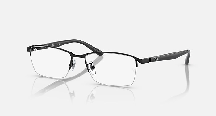 RB6501 OPTICS メガネ ブラック と クリア (55-17) - RB6501D