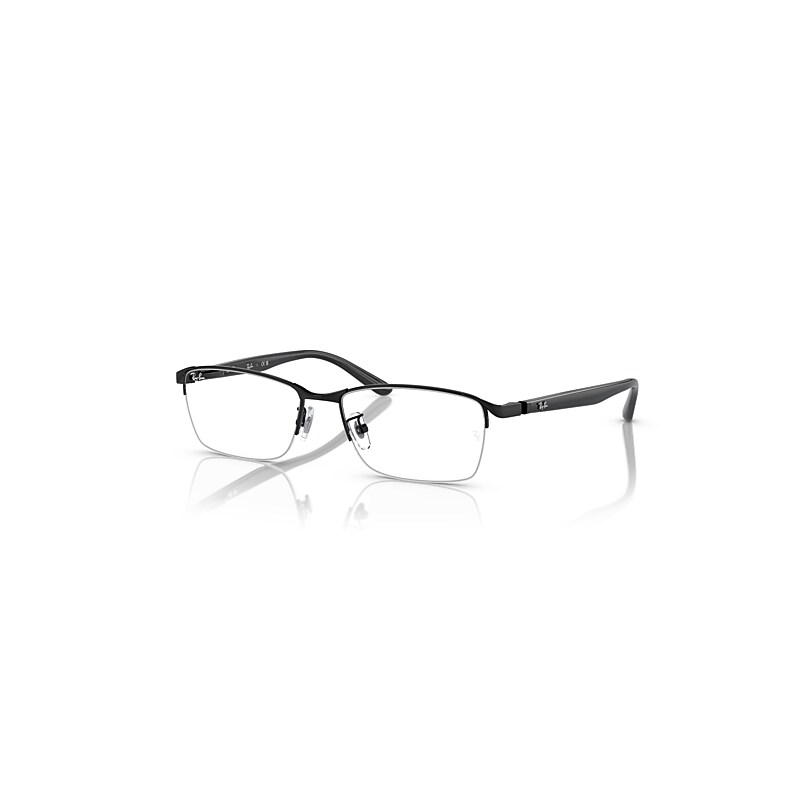 Ray-Ban Eyeglasses Man Rb6501 Optics - Black Frame Clear Lenses Polarized 55-17