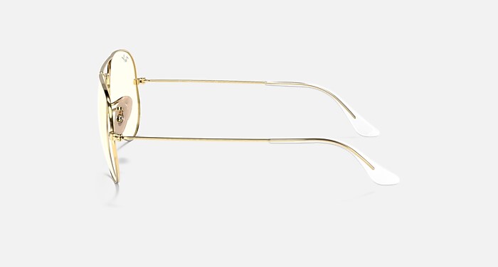 AVIATOR CLEAR EVOLVE Everglasses Dourado-arista e Cinza