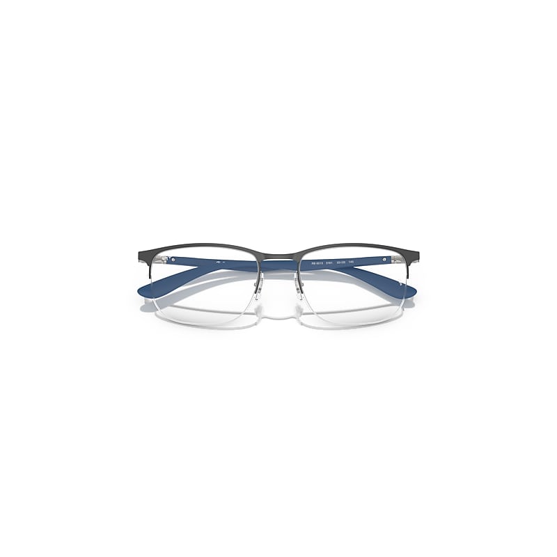 Ray-Ban Rb6513 Optics Optical Sand Light Blue Frame Clear Lenses Polarized 53-20