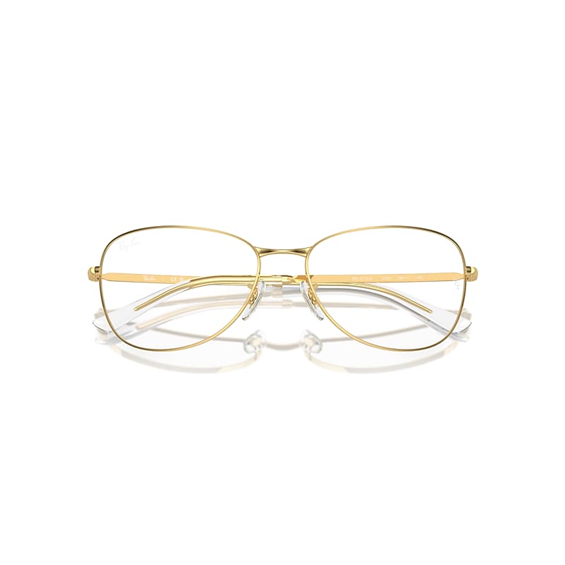 Ray-Ban Eyeglasses Arista Gold Frame Lenses Polarized 56-17