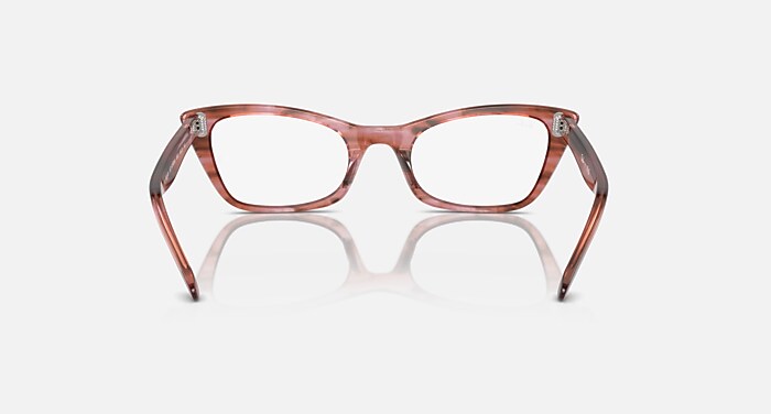 LADY BURBANK OPTICS Eyeglasses with Striped Pink Frame - RB5499