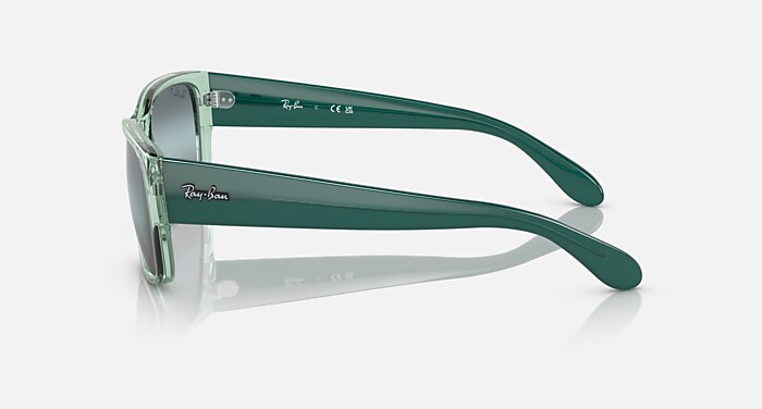 Ray-Ban Blaze Sunglasses RB4388 Blue Shield Mirror Lenses and Black Matte Frame Ray-Ban 4320CH Black/Blue Prescription Sunglasses main image 4