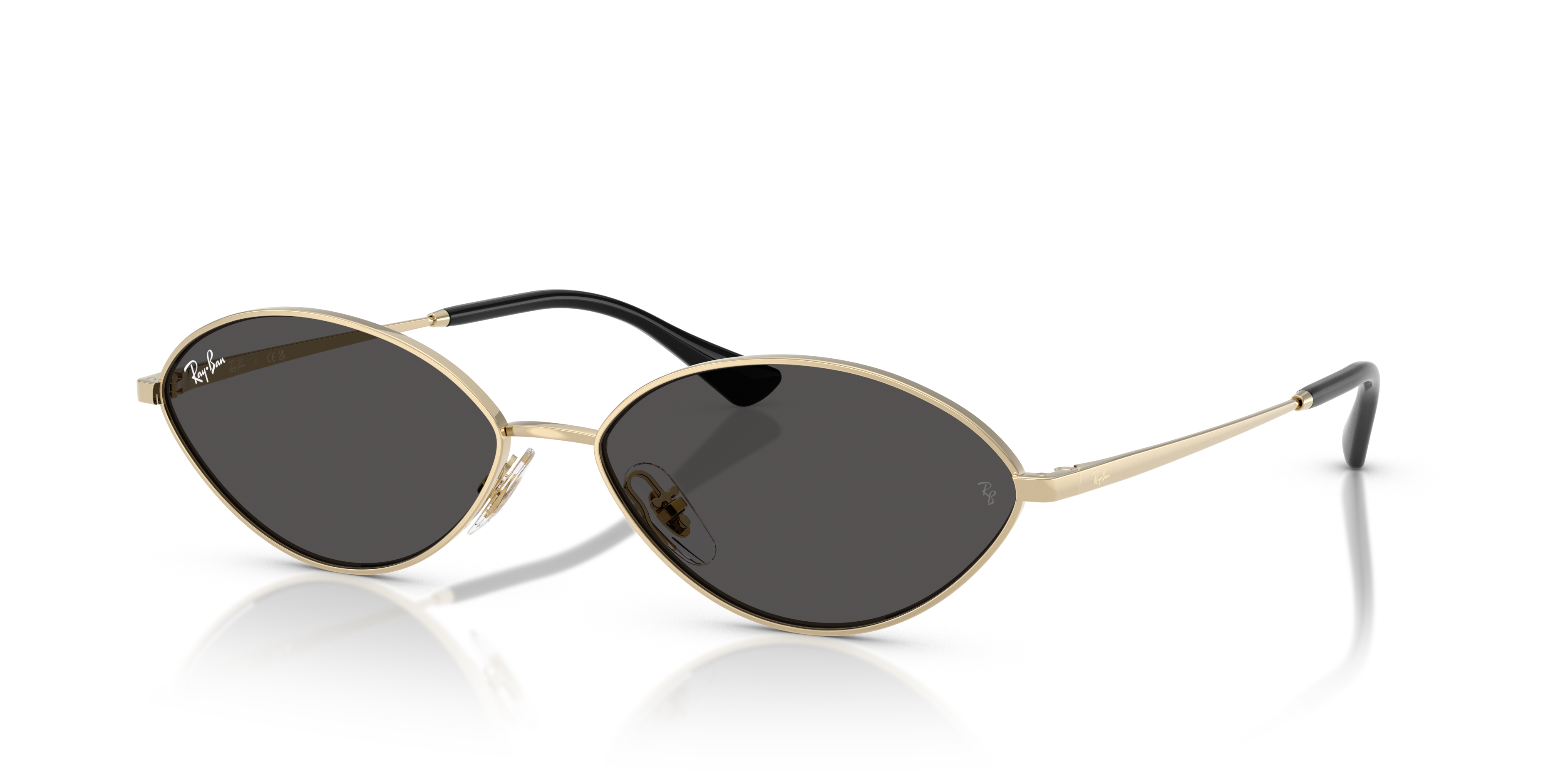 K　レイバン KAI BIO-BASED Sunglasses in Pale Gold and Dark Grey - RB3757 | Ray