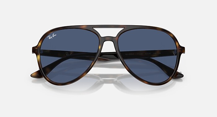 レイバンサングラス RB4376 Sunglasses in Havana and Dark Blue (57-16) - RB4376F | Ray