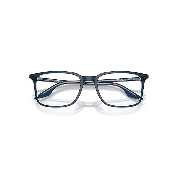 Ray-Ban Rb5421 Optics Optical Blue Transparent Frame Clear Lenses Polarized 53-19