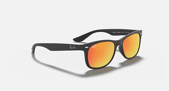 NEW WAYFARER KIDS Sunglasses in Black and Brown/Orange - RB9052S