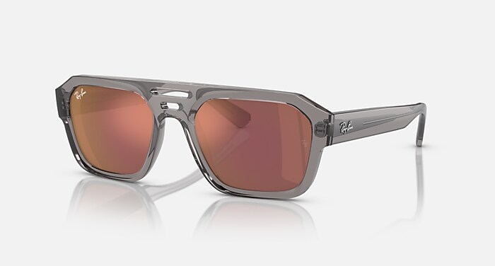 CORRIGAN BIO-BASED Sunglasses in Transparent Grey and Dark Violet