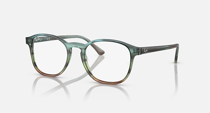 RB5417 OPTICS Eyeglasses with Striped Blue & Green and Clear (52