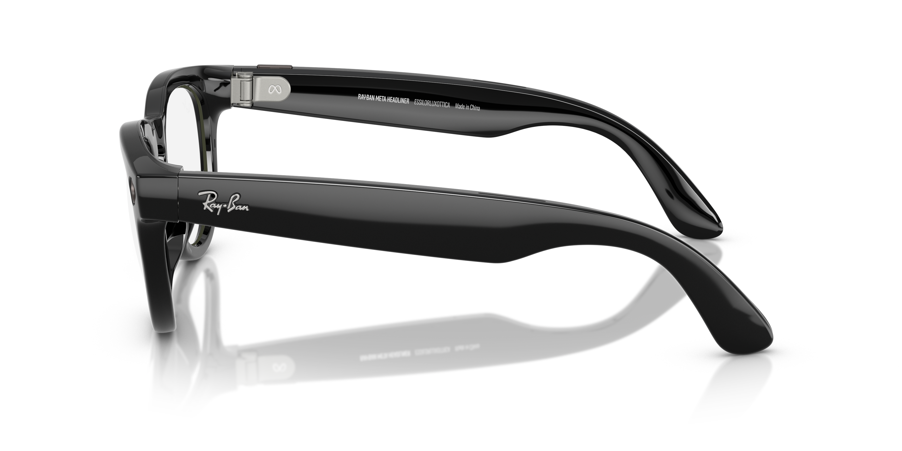 RAY-BAN META (GEN 1) HEADLINER AI Glasses in Black and Clear RAY-BAN META (GEN 1) HEADLINER AI Glasses in Black and Clear