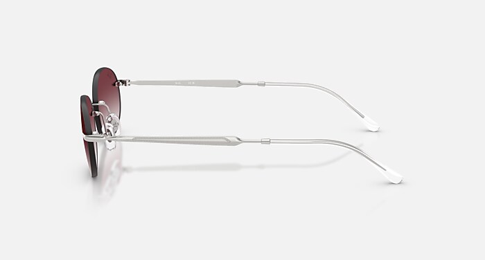 RB3767 Sunglasses in Silver and Clear Gradient Dark Violet