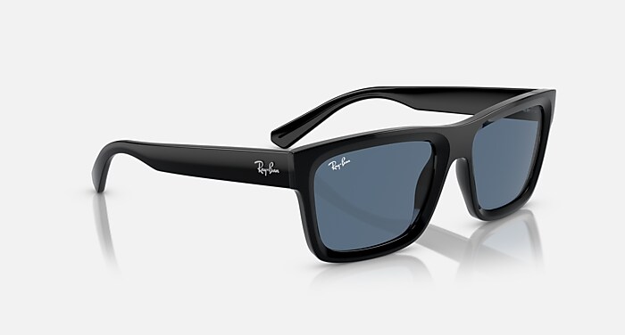 WARREN BIO-BASED Sunglasses in Black and Dark Blue (57-20