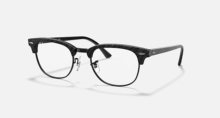 CLUBMASTER MARBLE OPTICS Eyeglasses with Black and Clear (49-21