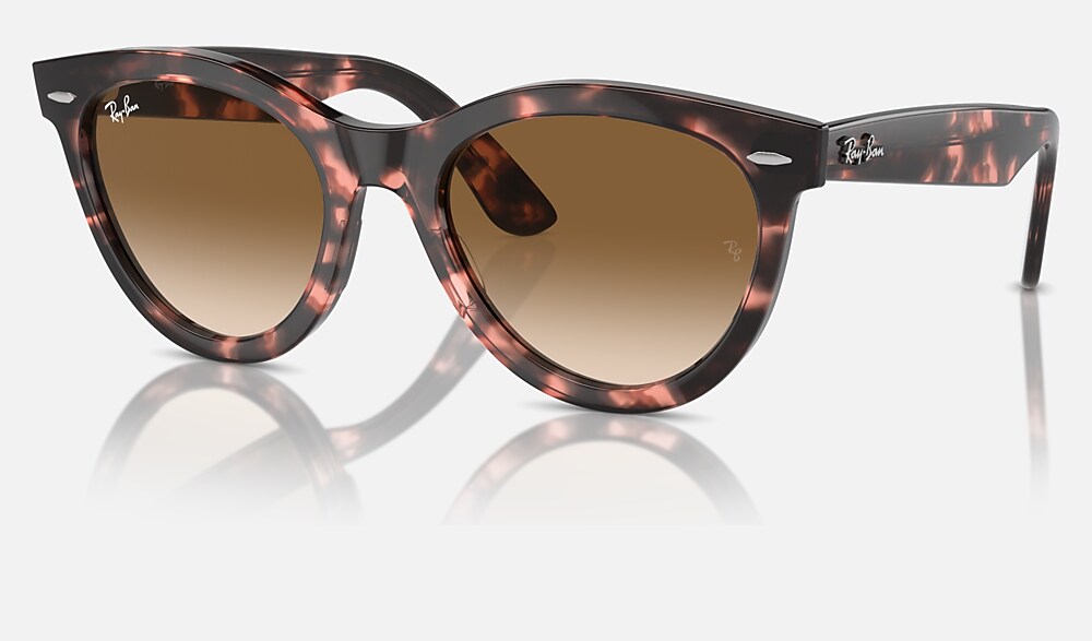 WAYFARER WAY Sunglasses in Pink Havana and Clear & Brown - RB2241F