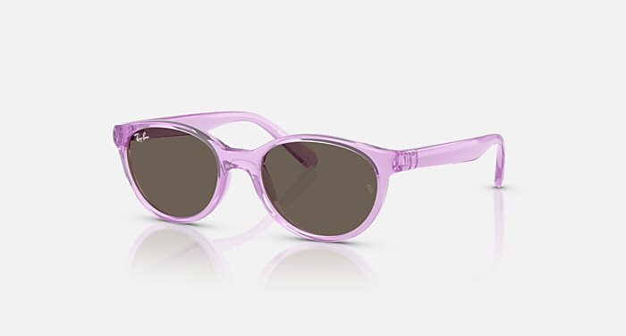RB9080S KIDS BIO-BASED Sunglasses in Transparent Violet and Brown