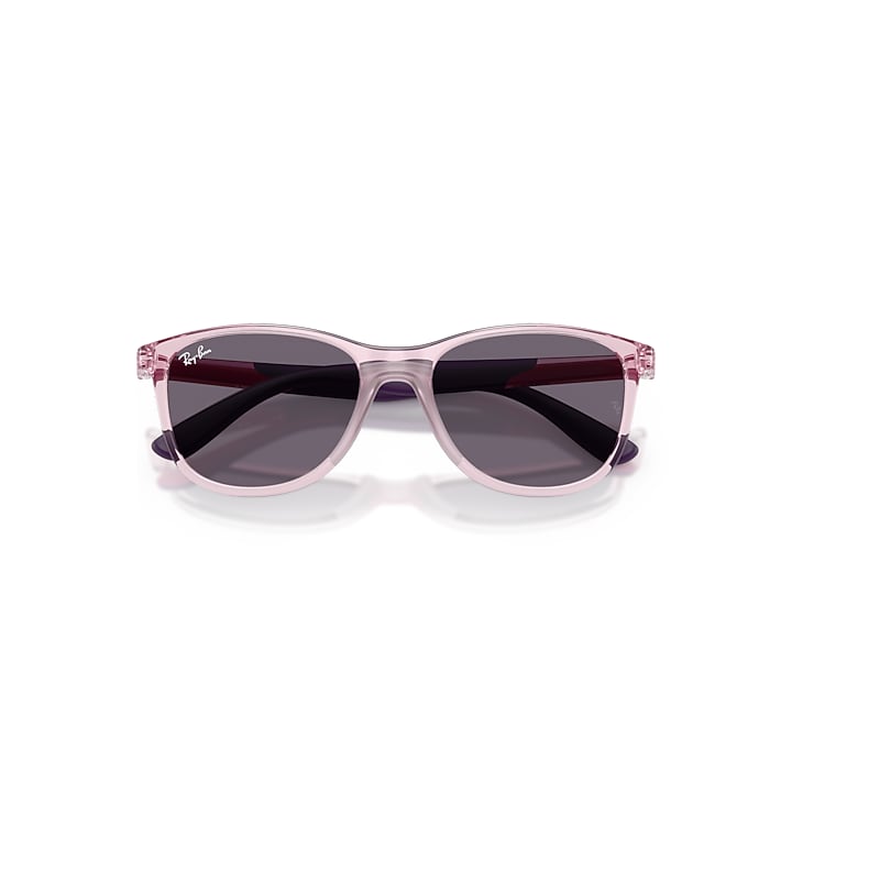 Ray-Ban Rb9077s Kids Bio-based Sunglasses Pink With Rubber Pink Frame Violet Lenses 49-16