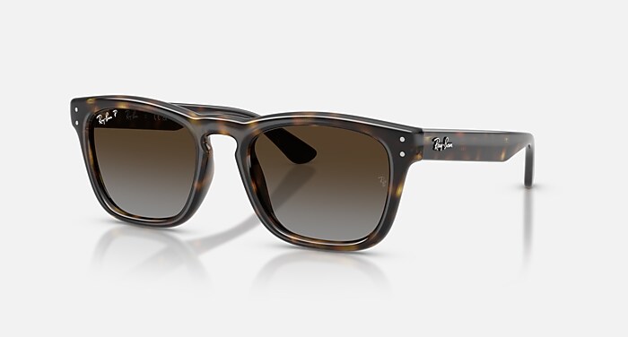 RB4374 Polarized Sunglasses in Brown On Grey and Brown Polarized