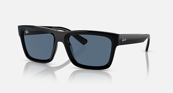 WARREN BIO-BASED Sunglasses in Black and Dark Blue (57-20