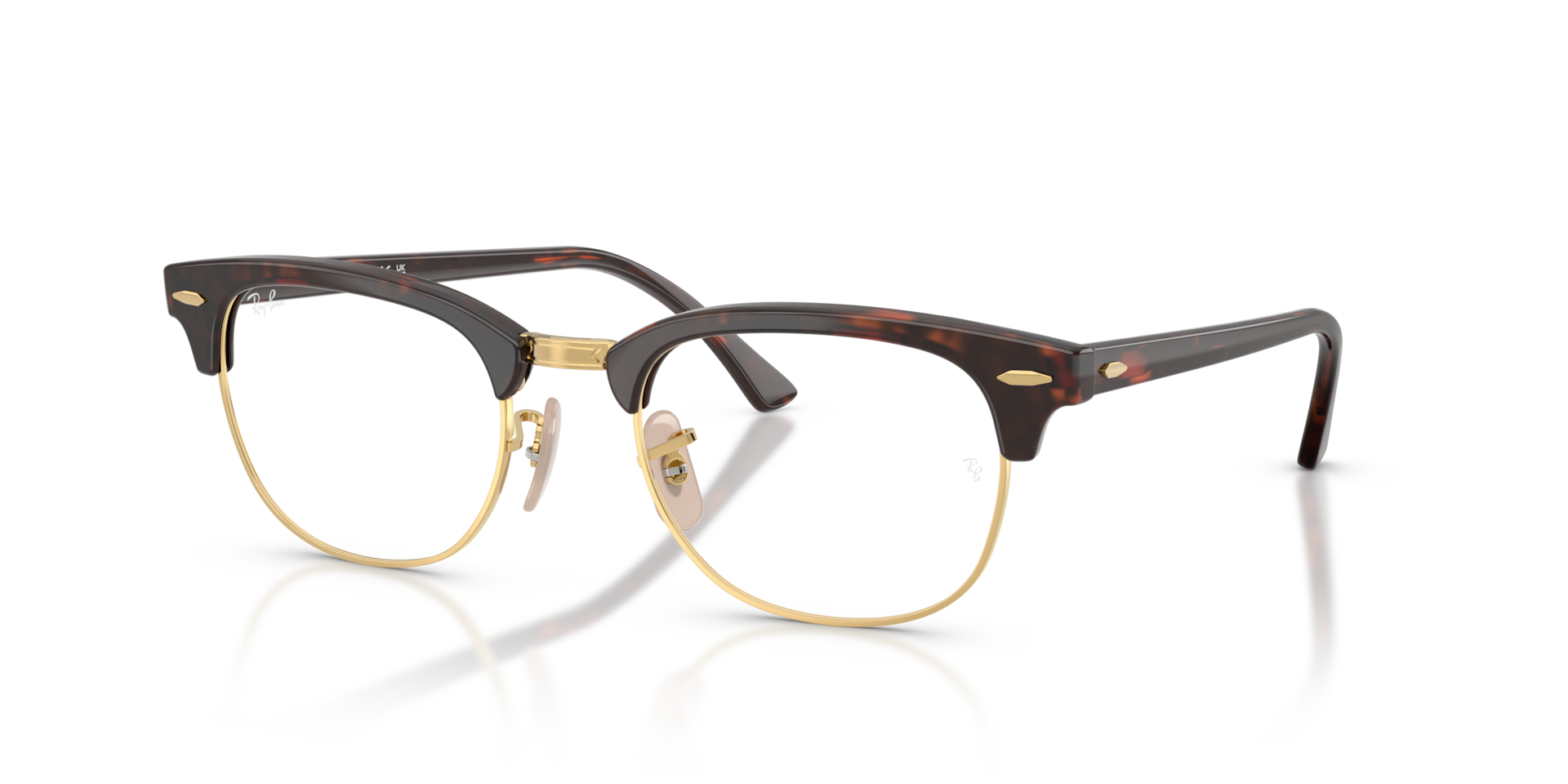 CLUBMASTER OPTICS Eyeglasses with Red Havana Frame - RB5154 | Ray