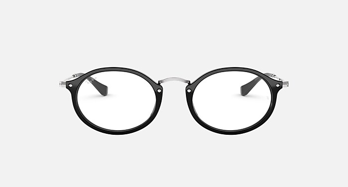 RB2547VF Polarized Eyeglasses with Black and Clear (53-21