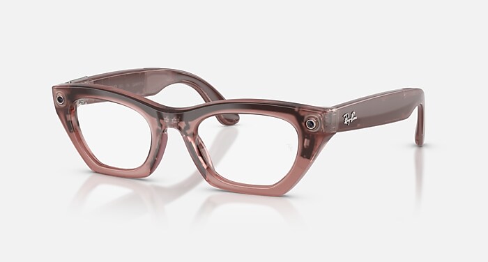 META RAY-BAN DISPLAY AI Glasses in Sand and Clear/Grey (51-23