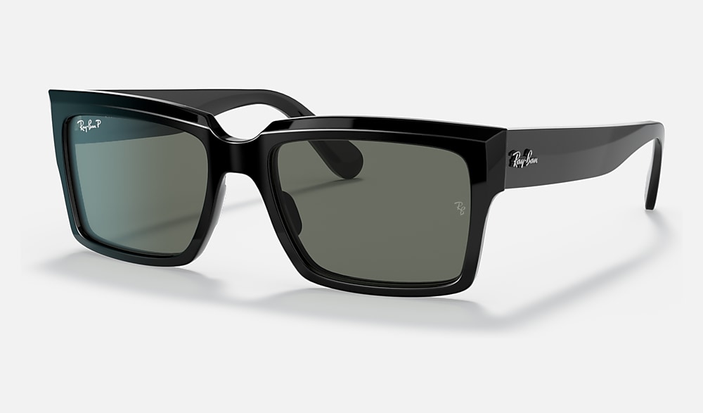 Inverness Polarized Sunglasses in Black Frame and G-15 Green