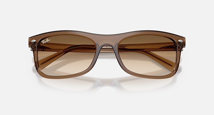 Ray-Ban サングラス ブラウン クリアフレーム RB2226 サングラス 透明ライトブラウン と クリア諧調 ブラウン (57-20