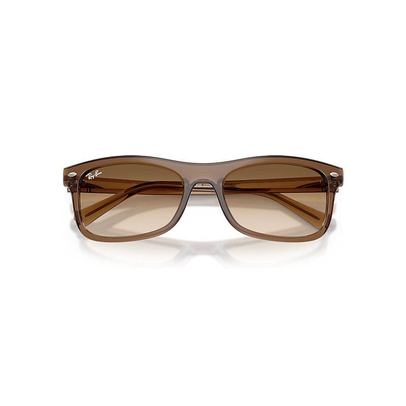 Ray-Ban Rb2226 Sunglasses Transparent Light Brown Frame Brown Lenses 57-20