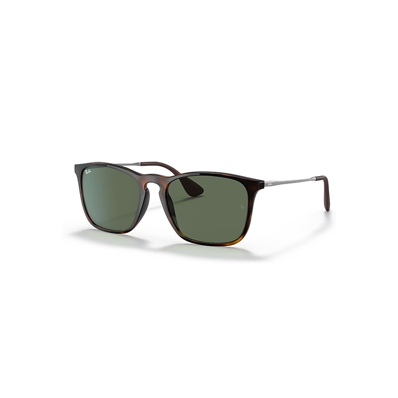 Ray-Ban Men's Green Sunglasses Chris 4187 710/71 Tortoise & Gunmetal - Image 8