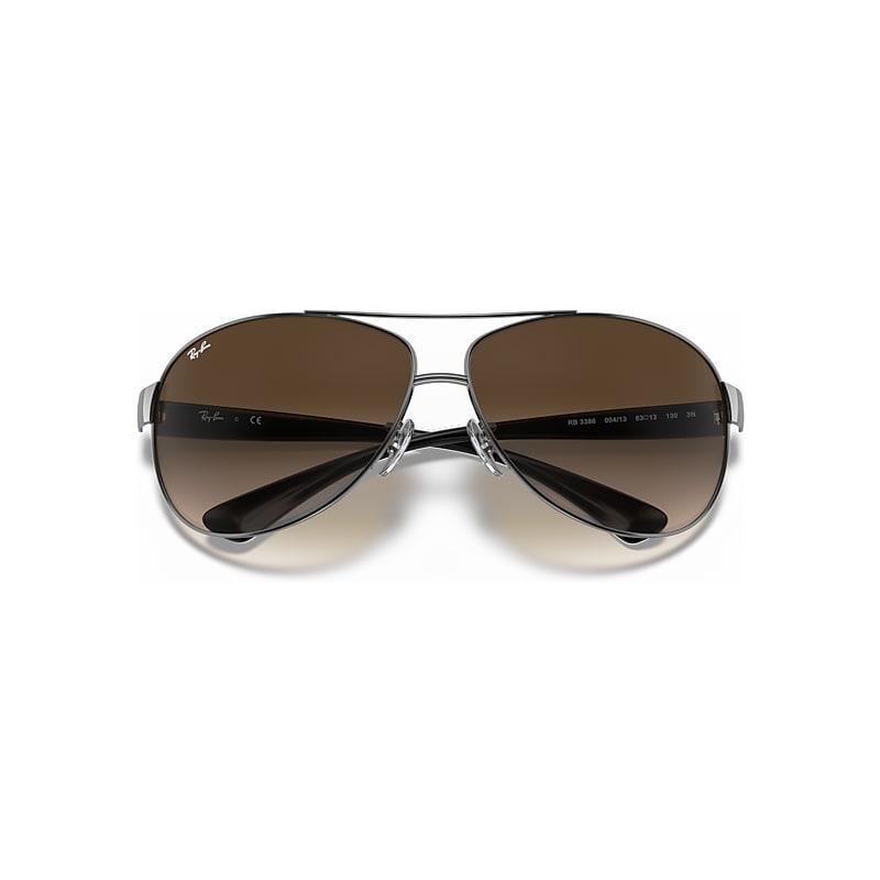 RB3386 Sunglasses in Gunmetal and Brown Gradient - RB3386 | Ray