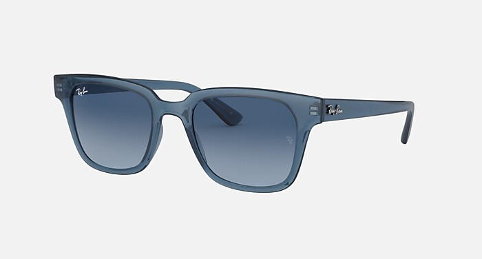 RB4323 Sunglasses in Transparent Dark Blue and Azure/Blue Gradient